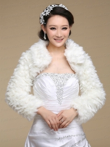 2015 Perfect Open Front Wraps with Faux Fur