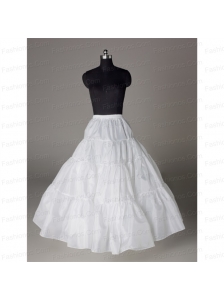 Luxurious Organza Ball Gown Floor-length White Petticoat