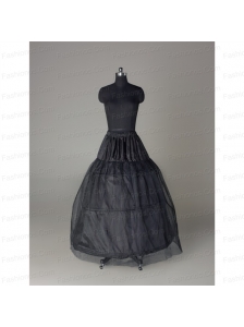 Unique Organza Ball Gown Floor-length Black Petticoat