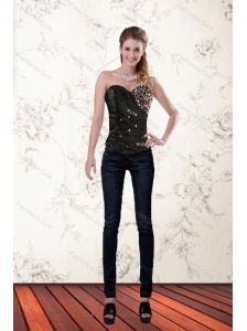 Cute Beaded Multi Color Sweetheart Corset for 2015