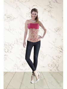 Perfect Beading Corset in Hot Pink