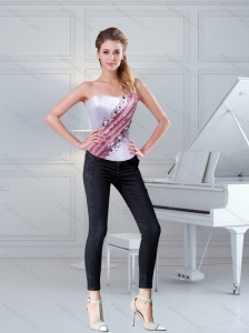 2015 New Style Beaded Strapless Corset in  Multi Color