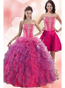 2015 Spring Multi Color Quinceanera Dresses with Appliques