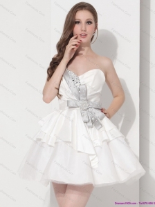 Wonderful Sweetheart Ball Gown Plus Size Prom Dress in White