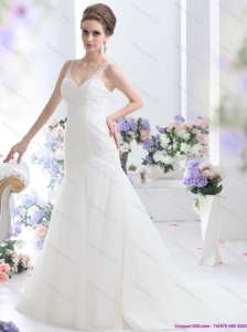 2015 New A Line Wedding Dress with Lace