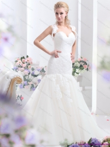 2015 New Sweetheart Wedding Dress with Lace
