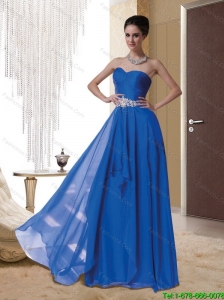 Cheap 2015 Sweetheart Beading Prom Dress in Royal Blue