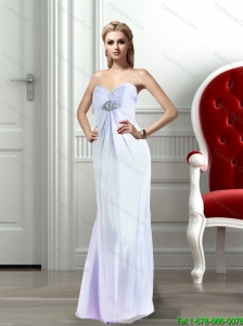 2015 Beautiful Modest Sweetheart Beading Prom Dress in White