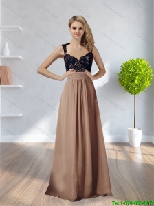 2015 Luxurious Straps Backless Empire Lace Prom Dress in Multi Color