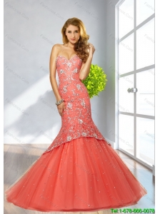 2015 Popular Mermaid Sweetheart Prom Dresses with Sequins