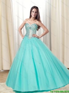 2015 New Arrivals Ball Gown Sweetheart Prom Gown with Beading