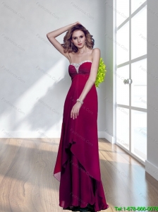 Beautiful  Luxurious Strapless Beading Long Prom Dress for 2015 Spring
