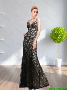 Exquisite Spaghetti Straps Lace 2015 Beautiful  Long Prom Dress in Multi Color