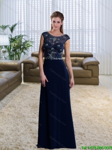 The Most Popular Scoop 2015 Beautiful  Sequins Prom Dresses with Brush Train