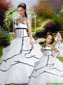 Romantic Pick-ups White Princesita Dress For 2015 Quinceanera Party