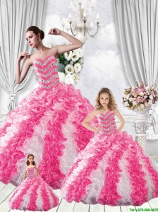 Popular Pufffy Sweetheart Beading Multi-color Dresses for Princesita