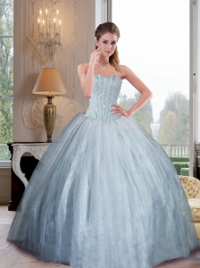 2015 Fashionable Sweetheart Ball Gown Quinceanera Dresses with Beading