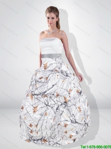 Elegant Ball Gown Strapless 2015 New Wedding Dresses with Belt