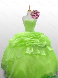 2016 Luxurious Quinceanera Dresses with Paillette and Ruffled Layers