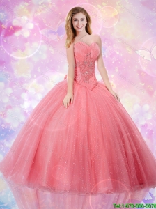 2016 Edgy Sweetheart Quinceanera Dresses with Beading and Paillette