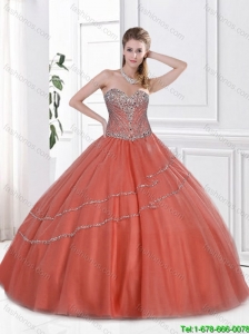 Beautiful Sweetheart 2016 Sweet 16 Gowns in Rust Red