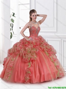 Hot Sale Multi Color 2016 Quinceanera Dresses with Beading