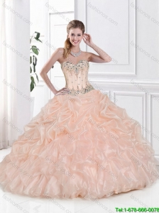 Discount Beaded Sweetheart Quinceanera Dresses with Pick Ups