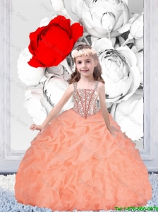Pretty Straps Organza Mini Quinceanera Dresses with Beading