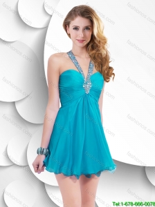 New Arrivals Criss Cross Classical Prom Gowns with Beading and Ruching