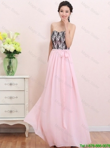 2016 Elegant Empire Sweetheart Laced Prom Dresses with Belt