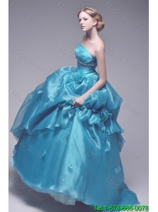 Princess Strapless Beading Wedding Dresses for  Garden