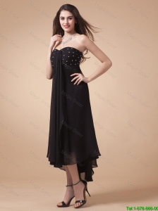 Gorgeous Sweetheart Black 2016 Prom Dresses with Beading