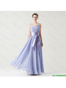 Hot Sale Straps Prom Gowns with Bowknot and Beading 2016
