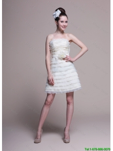 New Arrivals Strapless Short Prom Dresses with Ruffled Layers