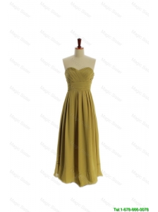 Cheap A Line Olive Green Olive Green Long Prom Dresses