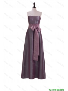 Pretty Brand New Sweetheart Belt and Bowknot Prom Dresses in Brown