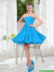 2016 Summer A Line Sweetheart Prom Dress in Baby Blue