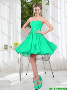 A Line Sweetheart Belt Prom Dresses for Party