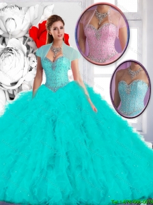 Perfect 2016 Spring Ball Gown Quinceanera Dresses with Ruffles