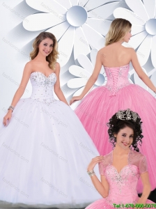 2016 Spring Best Selling Beading Sweetheart Quinceanera Dresses