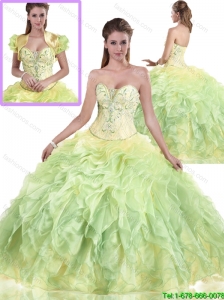 Classical Ball Gown Beading Sweet 16 Dresses with Strapless