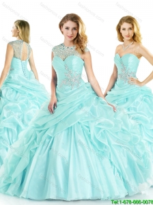 Pretty Sweetheart Beading Quinceanera Gowns with Pick Ups