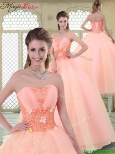 Beautiful Appliques and Beading Quinceanera Dresses with Sweetheart