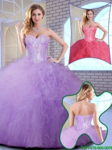 2016 Wonderful Floor Length Sweet 16 Gowns with Ruffles