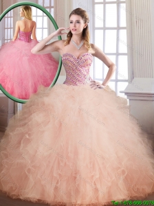 Luxurious Floor Length Sweet 16 Dresses with Ball Gown