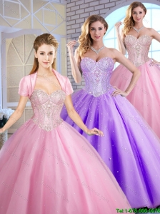Perfect Sweetheart Quinceanera Dresses Beading and Sequins