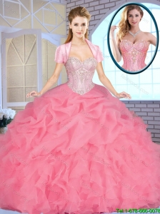 Summer Exclusive Sweetheart Quinceanera Dresses Beading and Ruffles