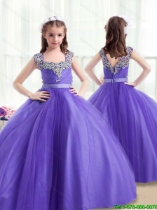 2015 Winter Classical Square Beading Mini Quinceanera Dresses with Cap Sleeves
