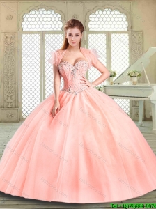 2016 Pretty Sweetheart Beading Quinceanera Gowns for Spring