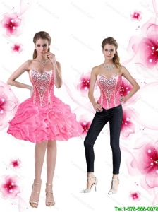 Inexpensive Ball Gown Detachable Prom Dresses with Pick Ups and Beading for Cocktail